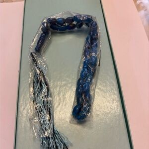 Blue Beaded Prayer Beads with Tassel